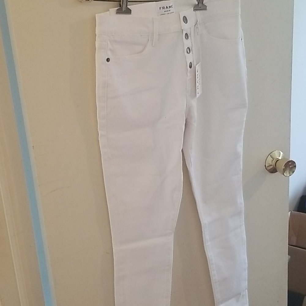 Frame High rise skinny jeans